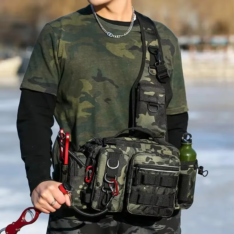 حقيبة خصر تكتيكية للتخييم والت - مراجعة Fishing Equipment Bag وسعره