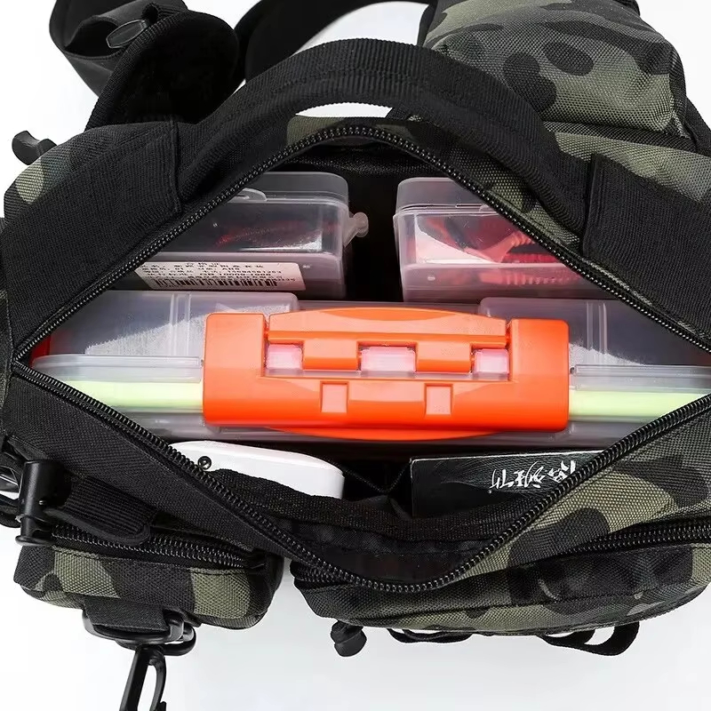 حقيبة خصر تكتيكية للتخييم والت - مراجعة Fishing Equipment Bag وسعره