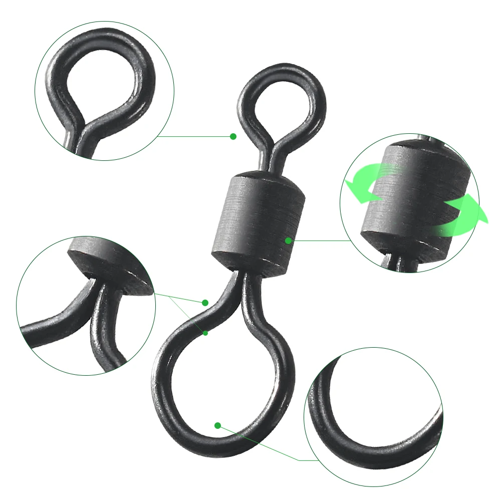 100 قطعة من دوارات صيد الكارب  - مراجعة Fishing Equipment Carp وسعره