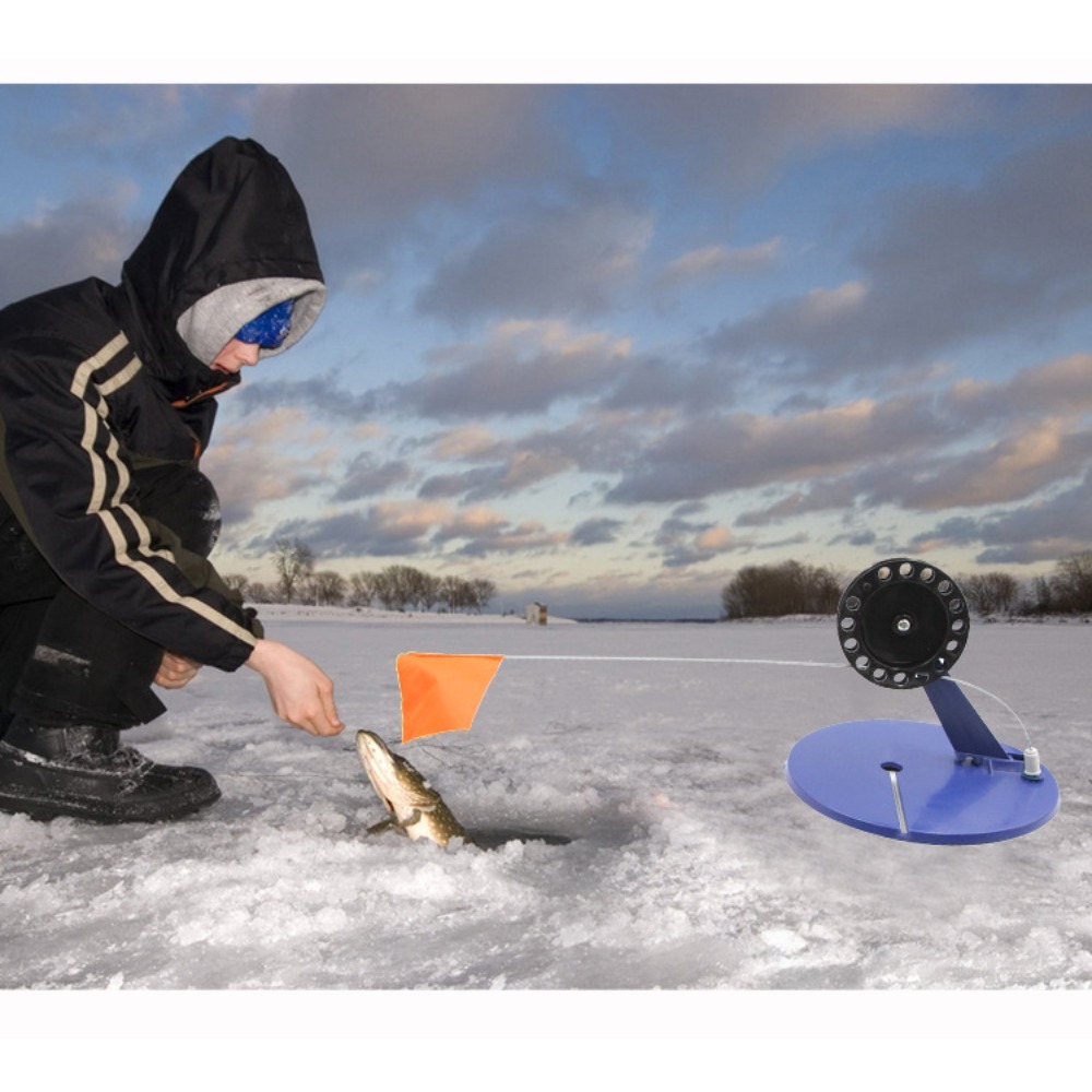 منصة صيد الأسماك على الجليد أو - مراجعة Ice Fishing Tip Up وسعره